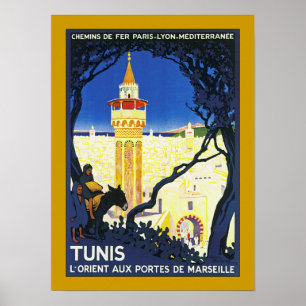 Poster Tunis ~ L'Orient Aux Portes de Marseille