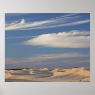 Poster Tunisie, désert du Sahara, Douz, Grande Dune, crép