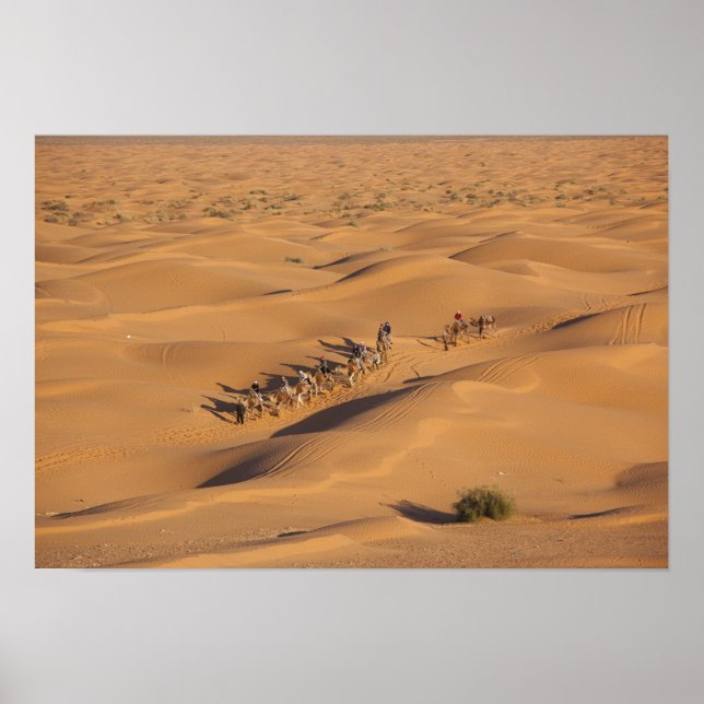 Poster Tunisie, Ksour Area, Ksar Ghilane, Grand Erg 4 (Devant)