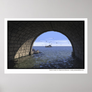 Poster tunnel aquatique