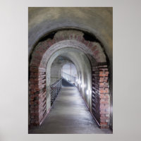 Tunnel Dans Un Bunker De Raid Aérien Nazi