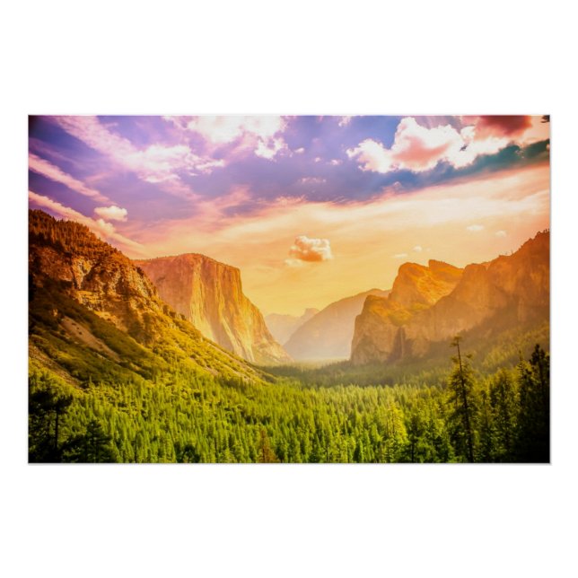 Poster Tunnel de View of Yosemite National Park (Devant)