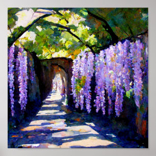 Poster tunnel de Wisteria