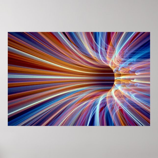 Poster Tunnel en fibre optique (Devant)