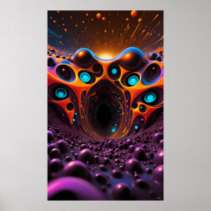 Poster Tunnel éternel à demain - Ken Gage Art