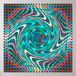 Poster Tunnel Trippy Swirl