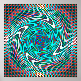 Poster Tunnel Trippy Swirl