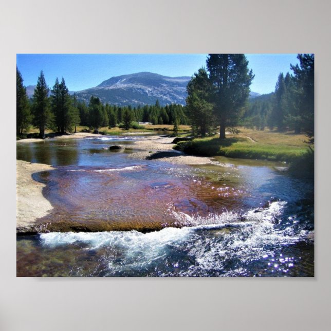 Poster Tuolumne River à Tuolumne Meadows, Yosemite, CA (Devant)