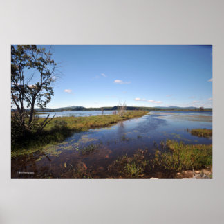 Poster Tupper Lake dans les Adirondacks. imprimer 08 240