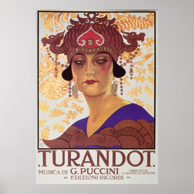 Poster Turandot Opera (Devant)