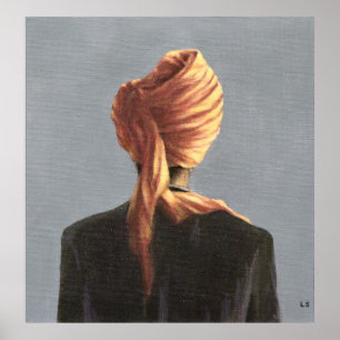 Poster Turban orange 2004