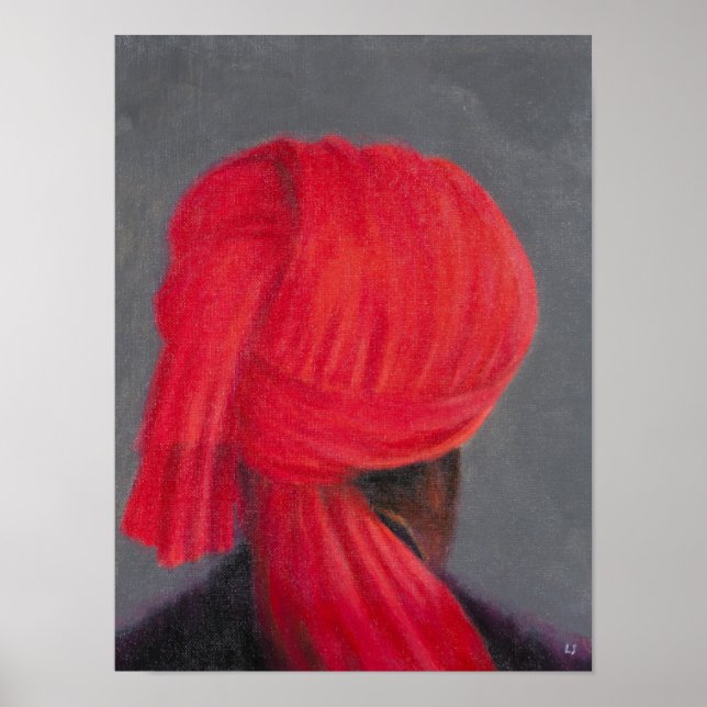 Poster Turban rouge sur Grey 2014 (Devant)
