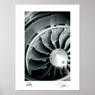 Poster Turbine bleue