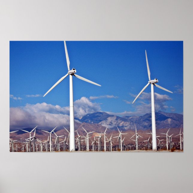 Poster Turbines éoliennes (Devant)