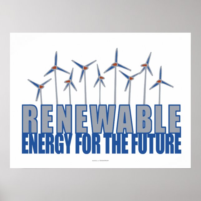 Poster Turbines éoliennes (Devant)