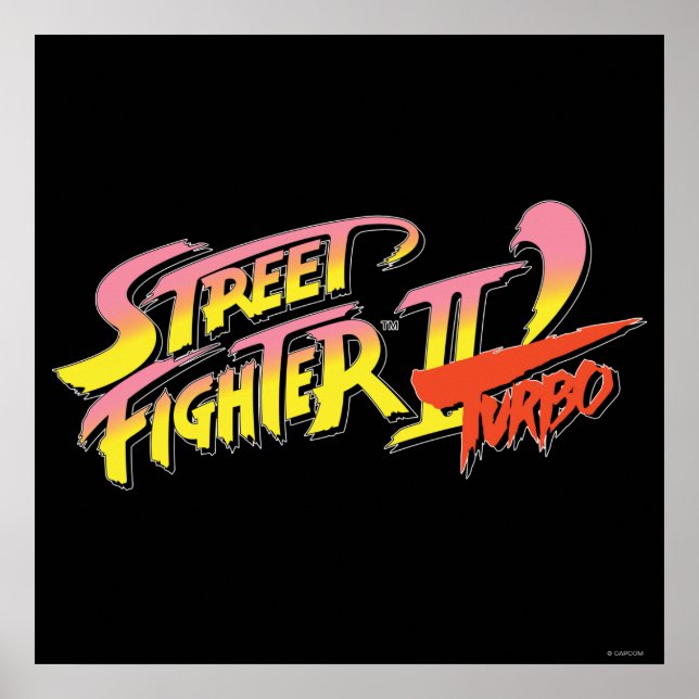 Poster Turbo Street Fighter II (Devant)
