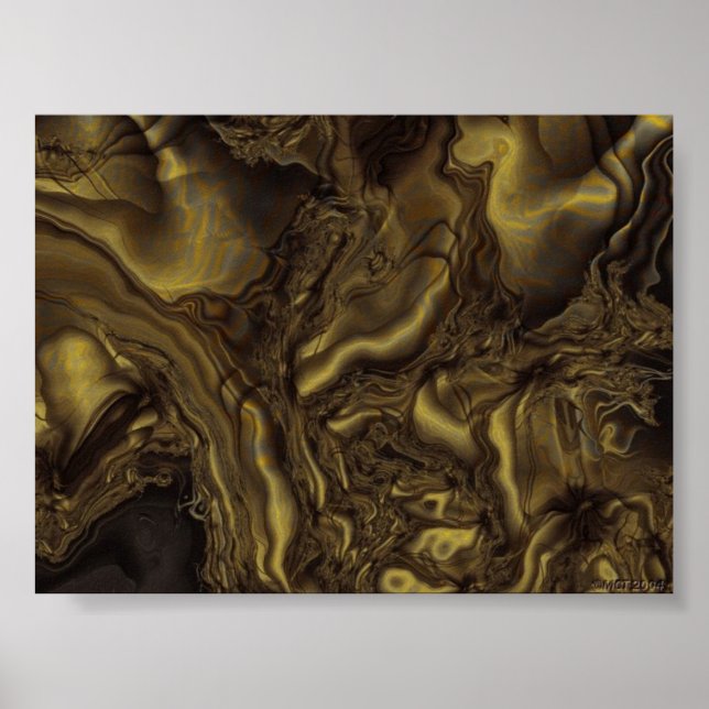 Poster Turbulence dorée (Devant)