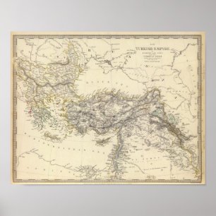 Poster Turkish Empire, Greece