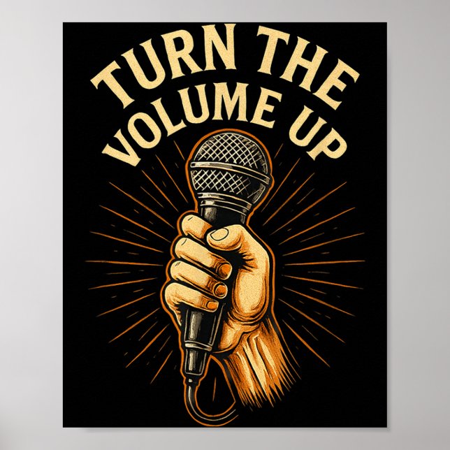 Poster Turn The Volume Up  (Devant)