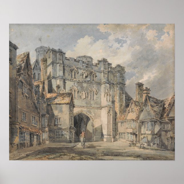 Poster Turner - Christ Church Gate, Canterbury (Devant)