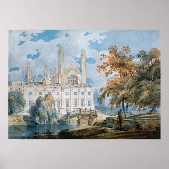 Poster Turner - Clare Hall et King College Chapelle (Devant)