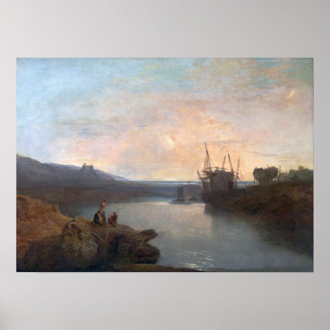 Poster Turner - Harlech Castle De Twgwyn Ferry Été (Devant)