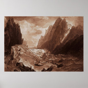 Poster Turner, Vallée De La Mer De Glace De Chamonix Savo