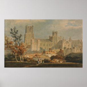 Poster Turner - Vue de la cathédrale d'Ely