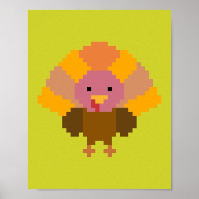Poster Turquie - Pixel Art (Devant)