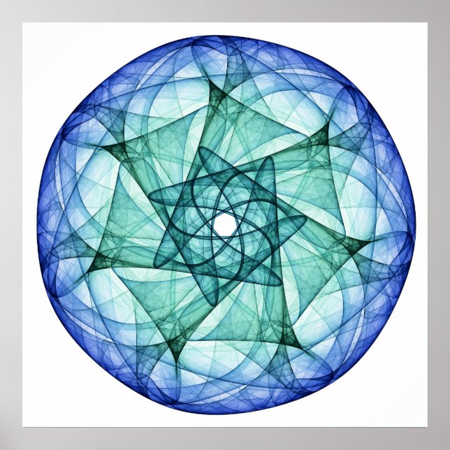 Poster Turquoise et Sapphire (Devant)