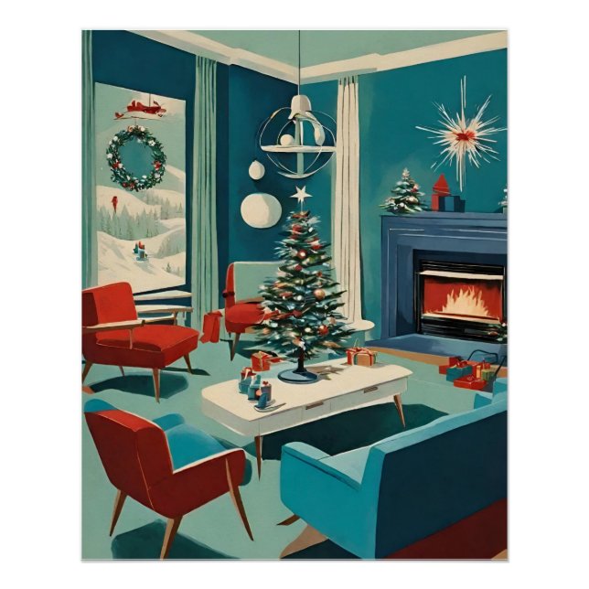 Poster Turquoise MCM Holiday #109 (Devant)