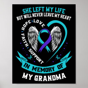 Poster Turquoise Purple Suicide Sensibilisation Chemise G
