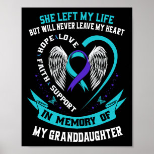 Poster Turquoise Purple Suicide Sensibilisation Chemise P