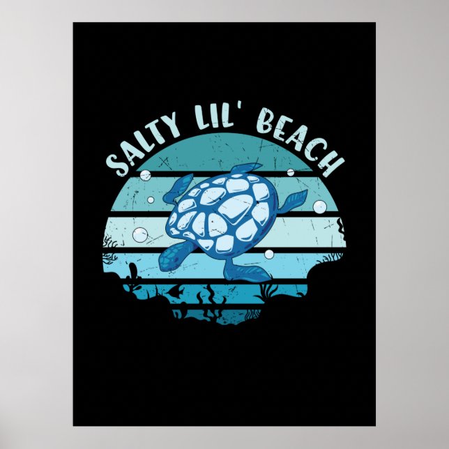 Poster Turtle Lover | Jusqu'à la plage (Devant)