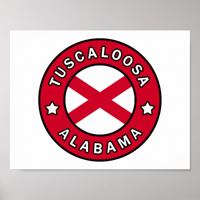Poster Tuscaloosa Alabama (Devant)