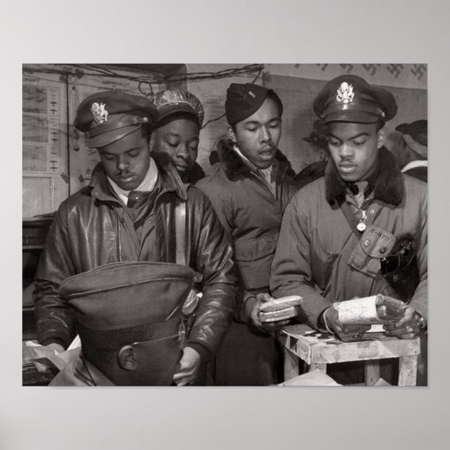 Poster Tuskegee Airmen - 332e Groupe de chasseurs (Devant)