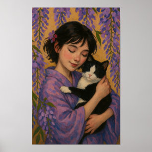Poster Tuxedo Chat Girl