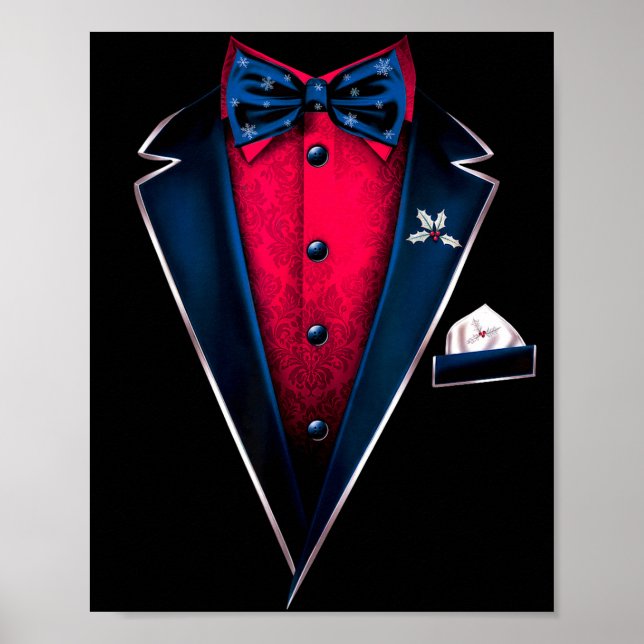 Poster Tuxedo With Bowtie For Christmas And Special Occas (Devant)