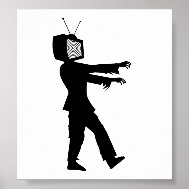 Poster TV zombie (Devant)