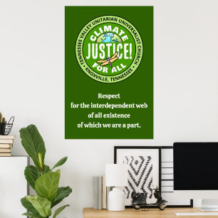 Poster TVUUC Justice Climatique ! Pour Tous