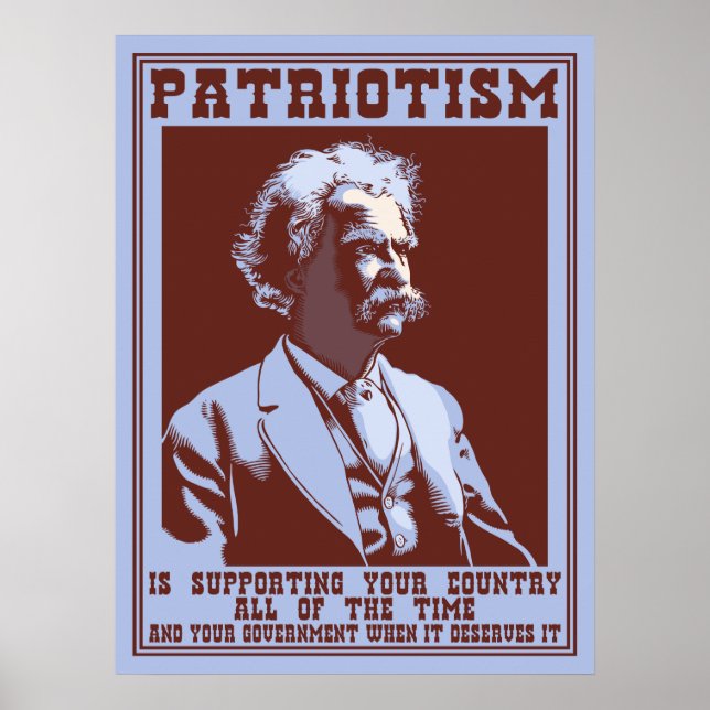 Poster Twain - Patriotisme (Devant)