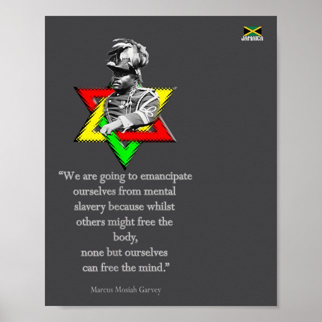 Poster Tweaks Clothing - Marcus Mosiah Garvey Quote - Jam (Devant)