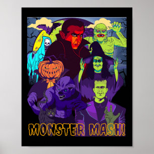 Poster Twear Tee's Monster Mash Costume d'Halloween Fun M