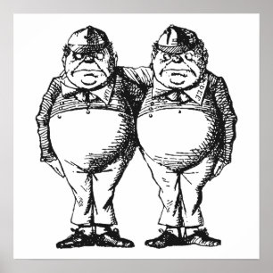 Poster Tweedledum & Tweedledee
