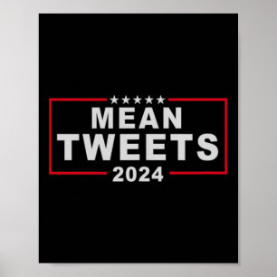Poster Tweets 2024 Donald Trump Fu, Président des électio