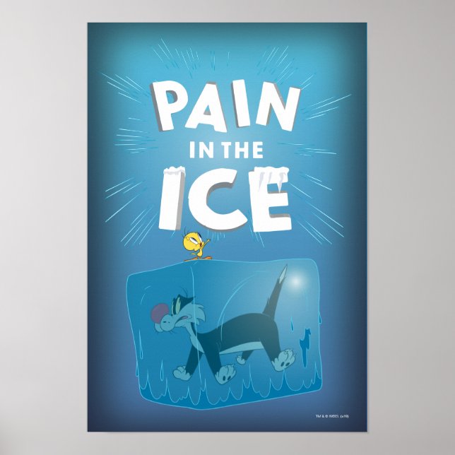 Poster TWEETY™ & SYLVESTER™ "Douleur dans la glace" (Devant)