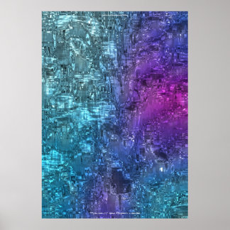 Poster Twilight Hues Art Abstrait par Indigo Lewis