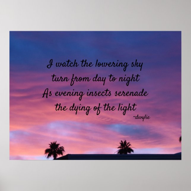 Poster Twilight - Poésie Art (Devant)