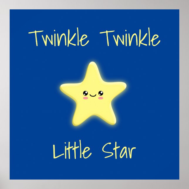 Poster Twinkle Twinkle Little Star (Devant)