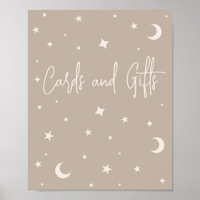 Poster Twinkle Twinkle Little Star Shower Cards and Gifts (Devant)